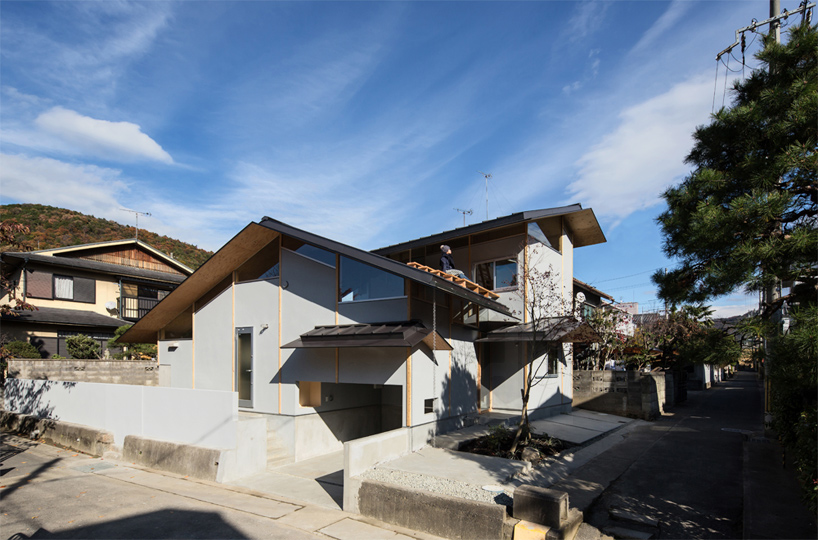 y+m design office eaves around house kyoto japan designboom