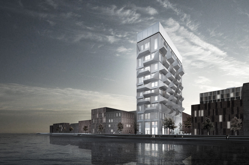 COBE envisions urban silo for copenhagen's nordhavnen district