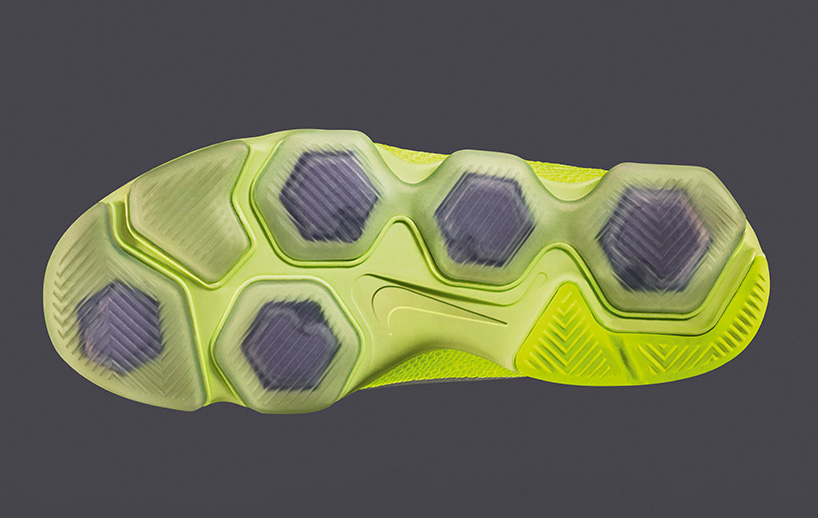 nike shoes with hexagons on the bottom