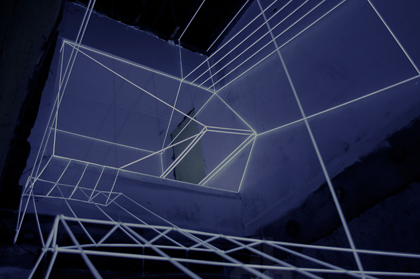 reMIX studio illuminates skeleton hutong with hidden lights at BJDW