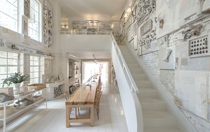 cadena+asociados collects 10,000 bones for hueso restaurant interior
