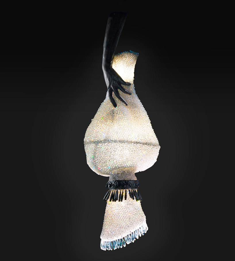 chandelier exhibition david gill galleries london zaha hadid fredrikson stallard campana brothers designboom