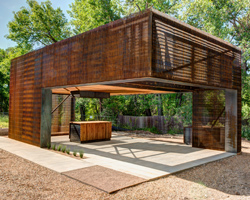 steel grate urban farming classroom by colorado building workshop