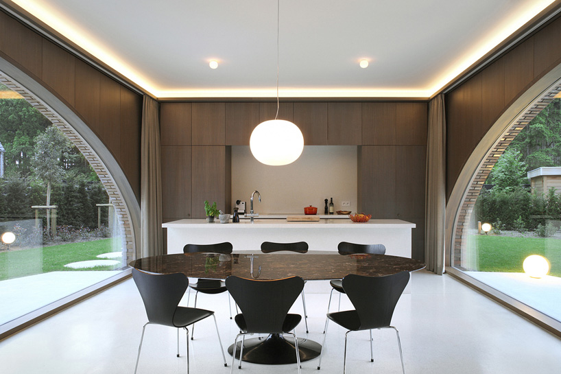 dieter de vos architecten triple brick arch house