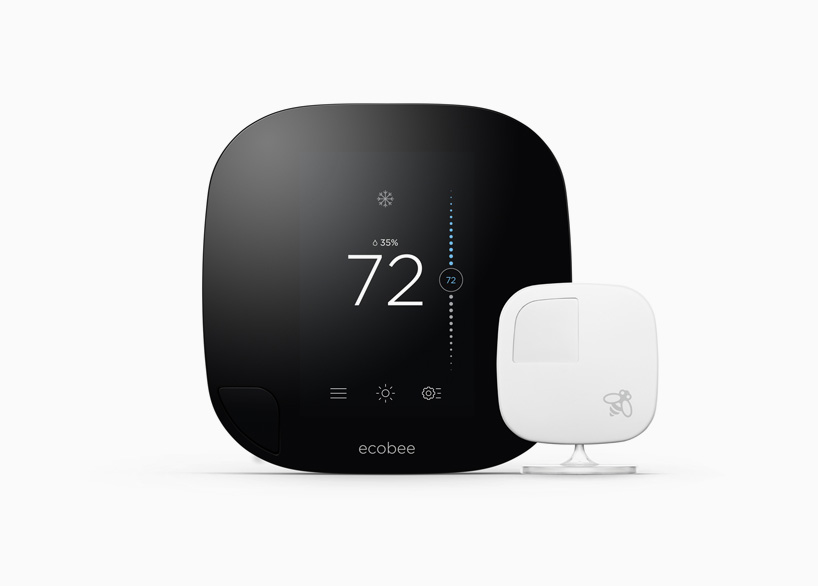 ecobee3 smart thermostat connects the home with wireless remote sensors