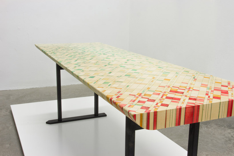 endgrain raw edges designboom