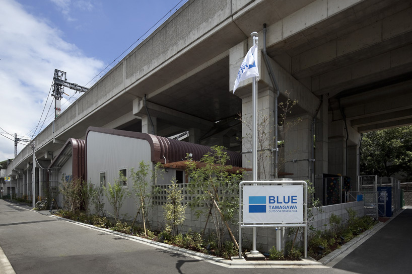 framedesign co blue tamagawa outdoor fitness club railway tokyo