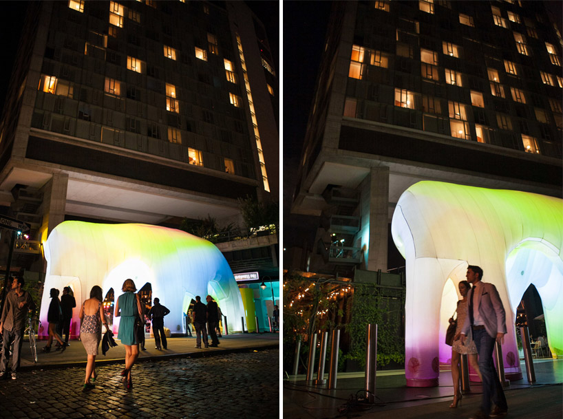 friendswithyou inflate light cave at the standard, high line in new york