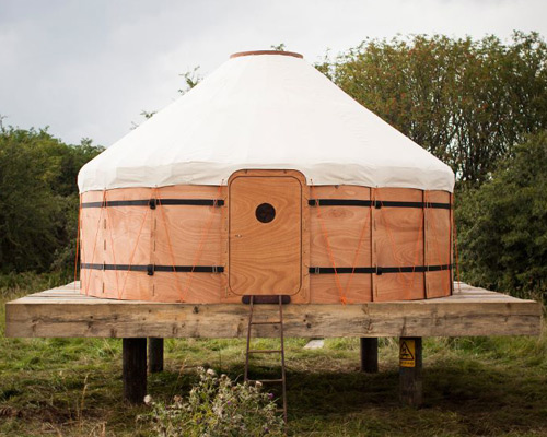 jero flat pack yurt designed for nomadic lifestyle