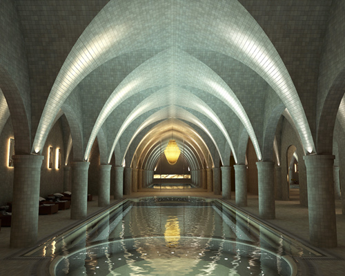 lawson robb creates private vaulted spa beneath london