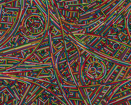 xinjian's city stream expresses urban fabric as intricate paintings