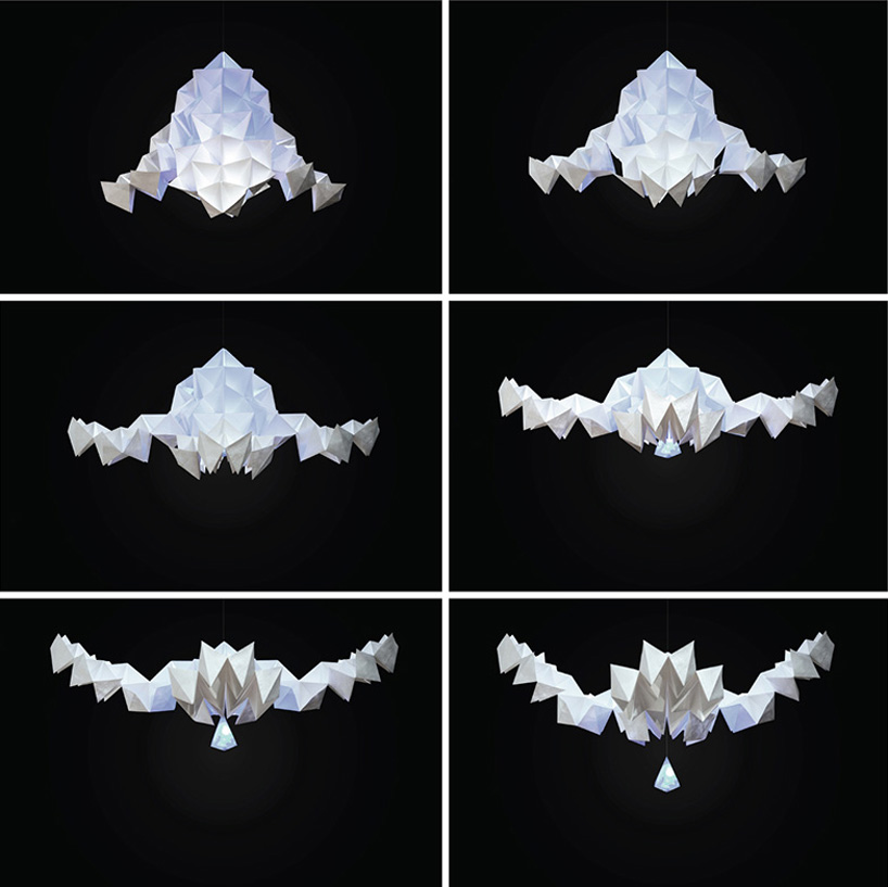 mixmotion kamiko interactive kinetic sculpture origami