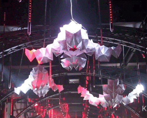mixMotion presents kamiko: an interactive kinetic sculpture of origami