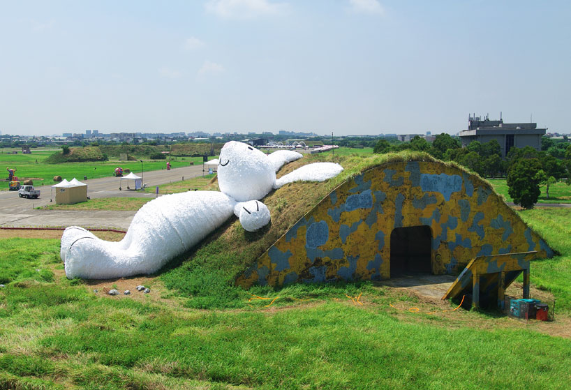 florentijn hofman sets moon rabbit towards the sky in taiwan