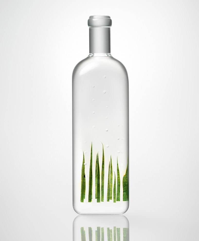 nendo exhibits rain bottle installation at maison et objet 2014