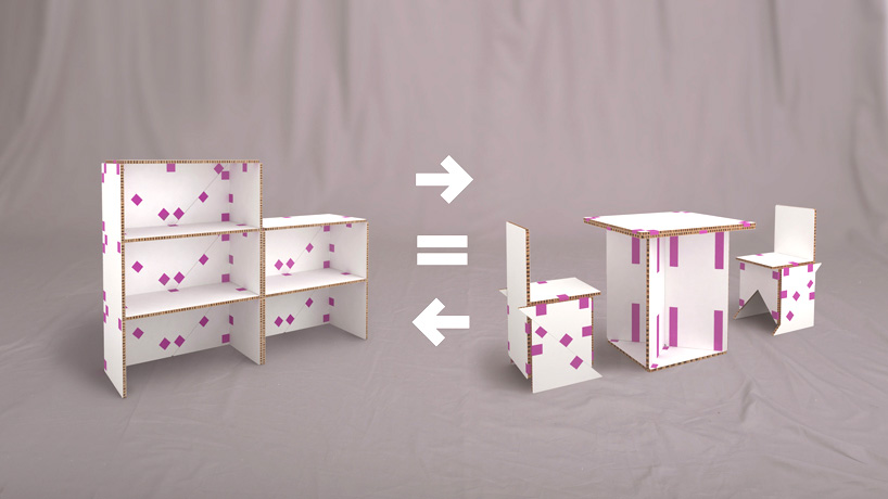 petar zaharinov provides an interactive furniture solution with tapeflips