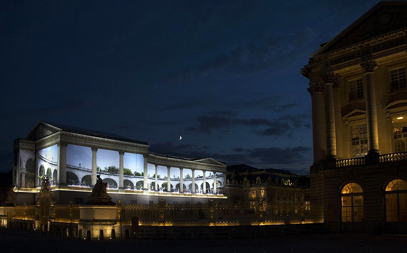 pierre delavie wraps palace of versailles in dior trompe l'oeil canvaspierre delavie wraps palace of versailles in dior trompe l'oeil canvas