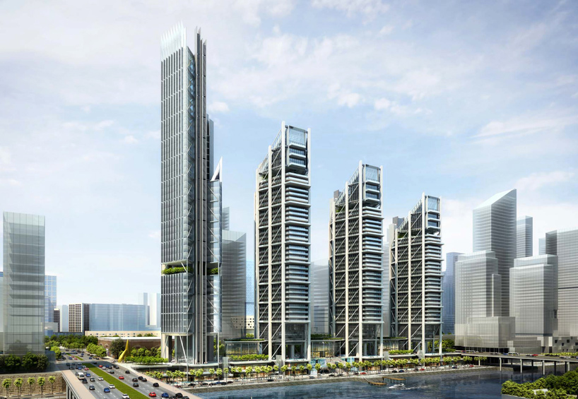 rogers stirk harbour plans skyscrapers for abu dhabi's maryah plaza