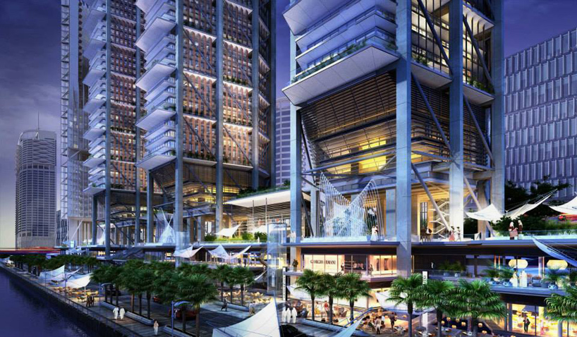 richard rogers stirk harbour partners al maryah plaza abu dhabi designboom