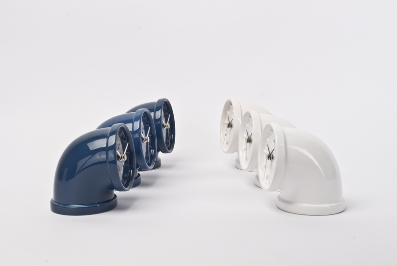 rooflab studio andrea bellotto plumber table clock