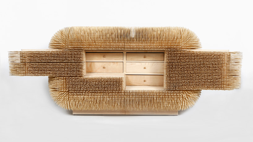sebastian errazuriz rethinks cabinetry with wave and magistral chest