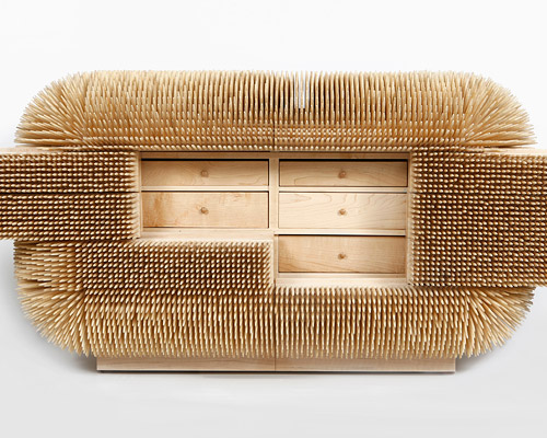 sebastian errazuriz rethinks cabinetry with wave and magistral chest