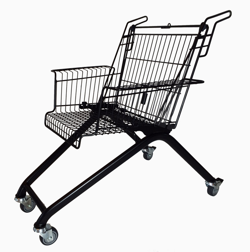 xavier degueldre recycles discarded shopping carts into chairs