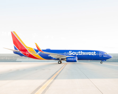 southwest airlines reveals new aircraft livery, airport branding and logo