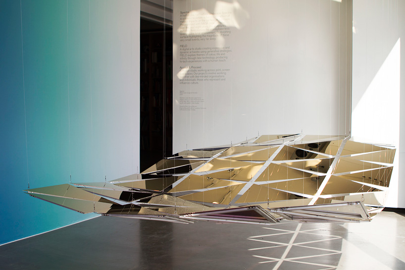 spectra kinetic sculpture visualizes meteorite impacts on the moon