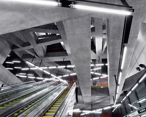 spora architects completes twin sunken stations for the budapest metro