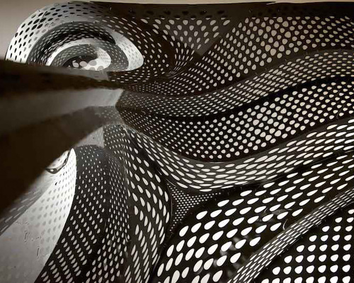 tonkin liu + arup evolve building process with shell lace structure