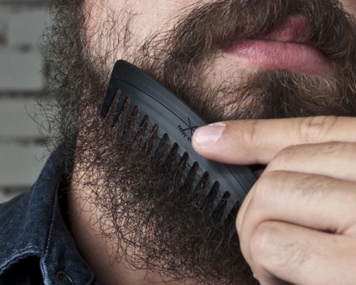 upstairs shop's grably combs are made from old vinyl records