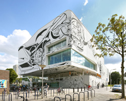 drieburcht sports complex by venhoevenCS merges architecture + art