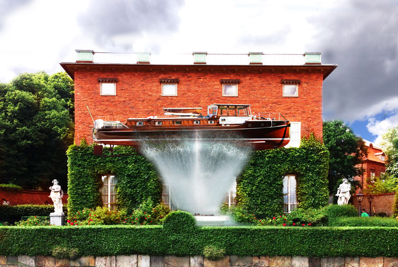 guest harbor by visiondivison imagines boats as side houses in sweden