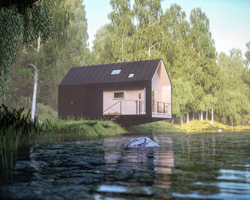 moxon architects envision wild cabins for remote living