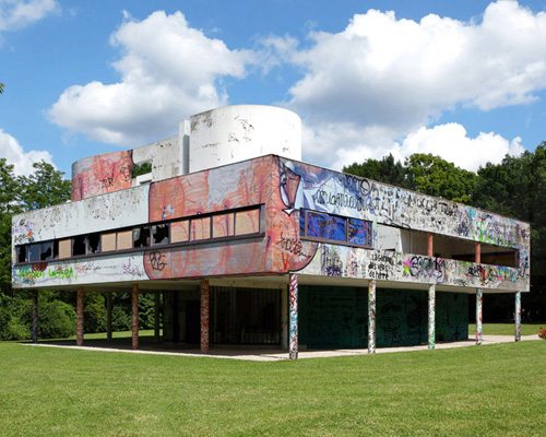 xavier delory imagines corbusier's villa savoye in a state of decay