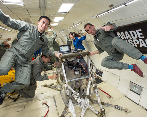 3D maker zero-g printer by made in space and NASA blasts off to ISS