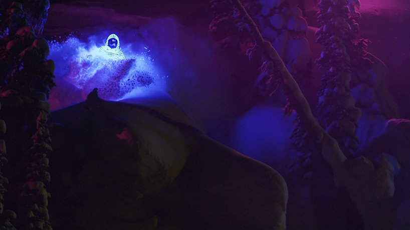 LED-clad skiers soar down slopes at night for afterglow