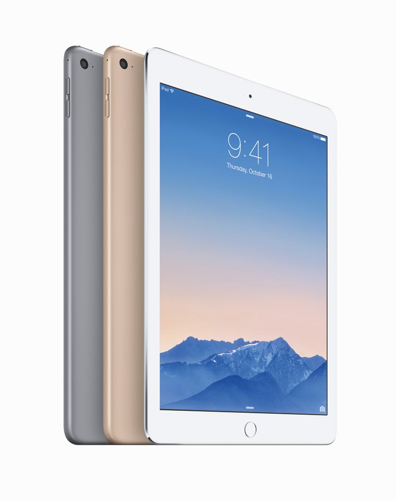 thinner apple iPad air 2 and iPad mini 3 features touch ID