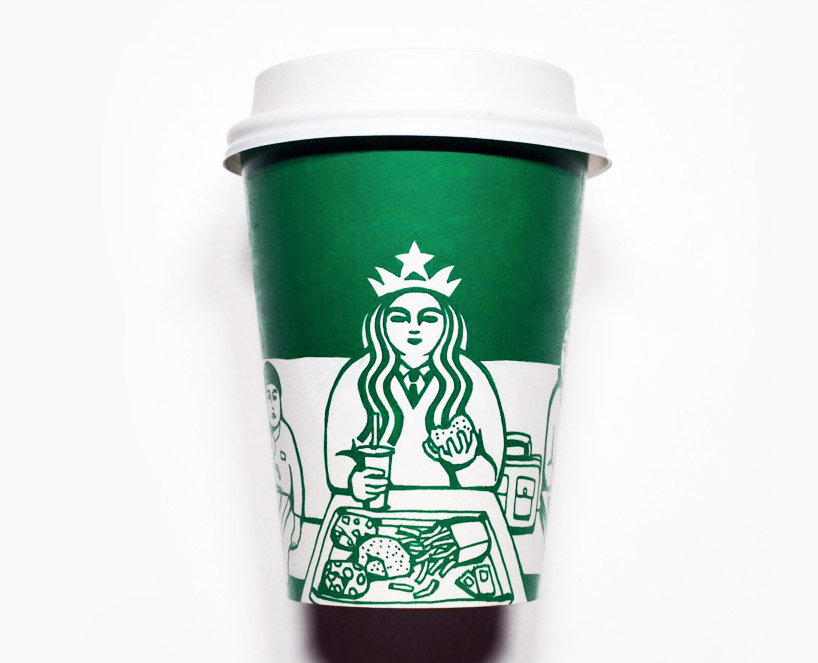 Aesthetic Starbucks cup  Starbucks cup art, Coffee cup design