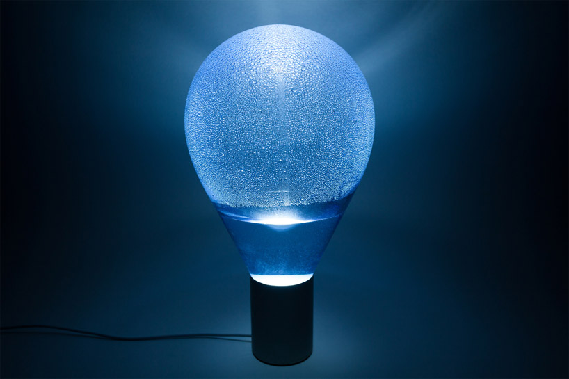 arturo erbsman's atmos lamp uses water condensation to diffuse light