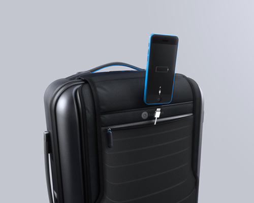 bluesmart is a smart connected carry-on suitcase with built-in battery