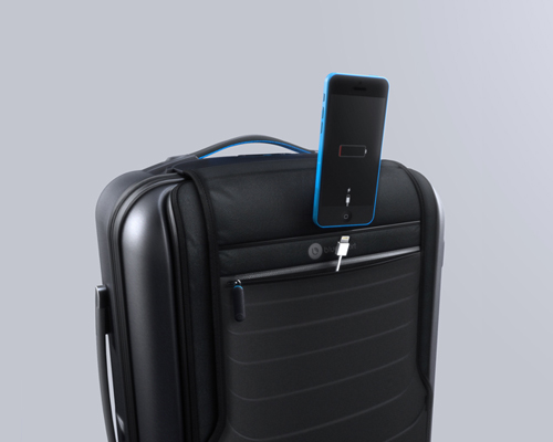 suitcase with battery