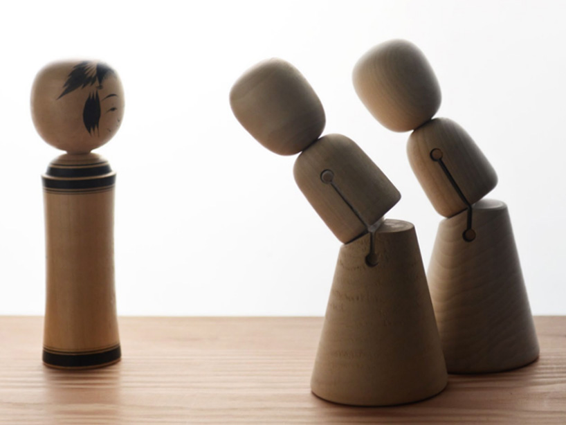 ronan + erwan bouroullec's kokeshi dolls for east japan & kengo kuma