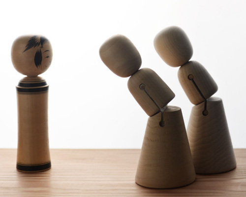 ronan + erwan bouroullec's kokeshi dolls for east japan & kengo kuma