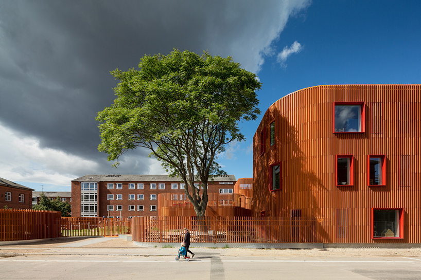 COBE unites kindergarten in copenhagen with vertical brickwork