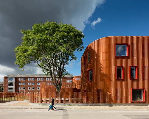 COBE unites kindergarten in copenhagen with vertical brickwork