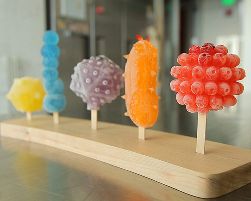 bold or italics' dangerous popsicles 3D-printed as cacti and viruses