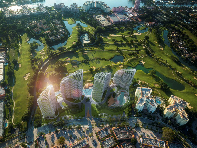 daniel libeskind designs four towers for mizner on the green in florida