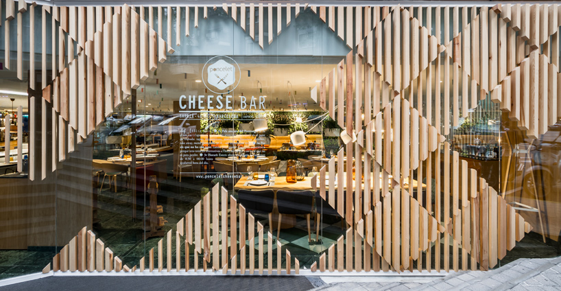 estudihac cheese bar barcelona hotel melia sarria designboom